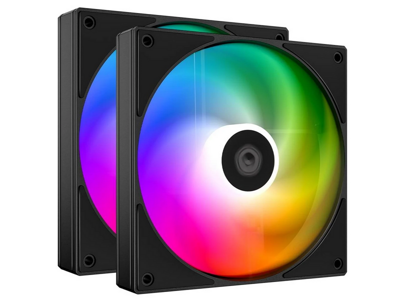 ID-Cooling AS-140-ARGB-K (2-pack) - Gehäuselüfter - 140mm - Schwarz mit RGB LED