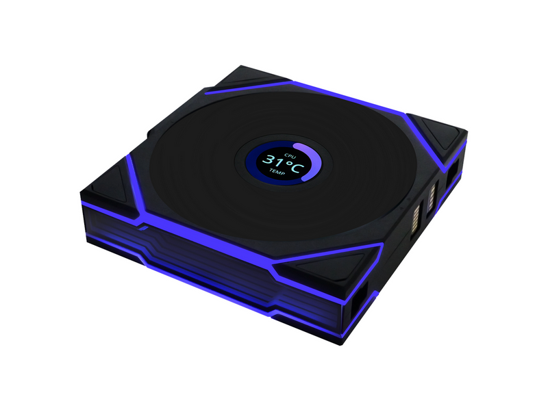 Lian Li UNI FAN TL Wireless LCD Reverse - Gehäuselüfter - 120mm - Schwarz mit