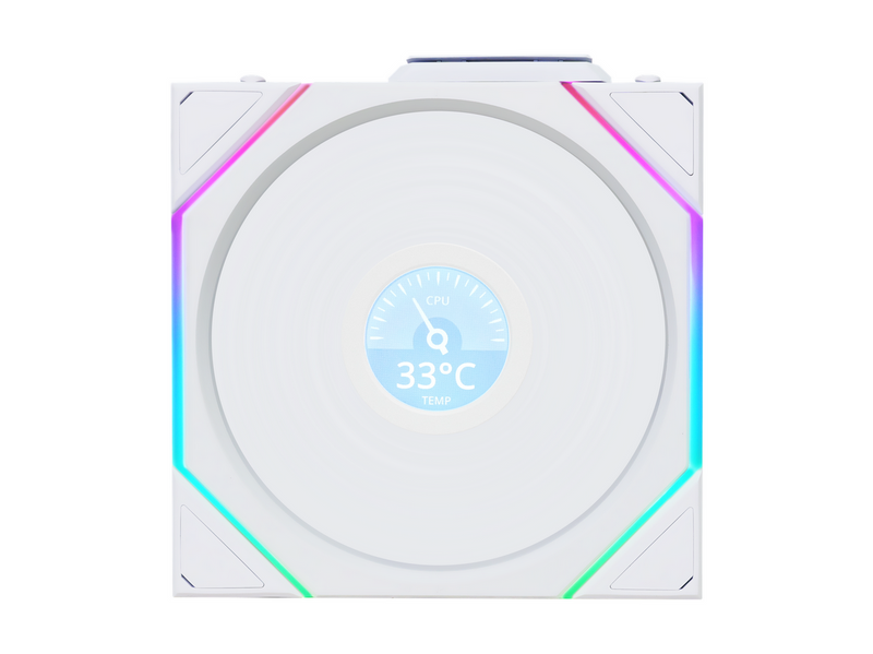 Lian Li UNI FAN TL Wireless LCD - Gehäuselüfter - 120mm - Weiß mit