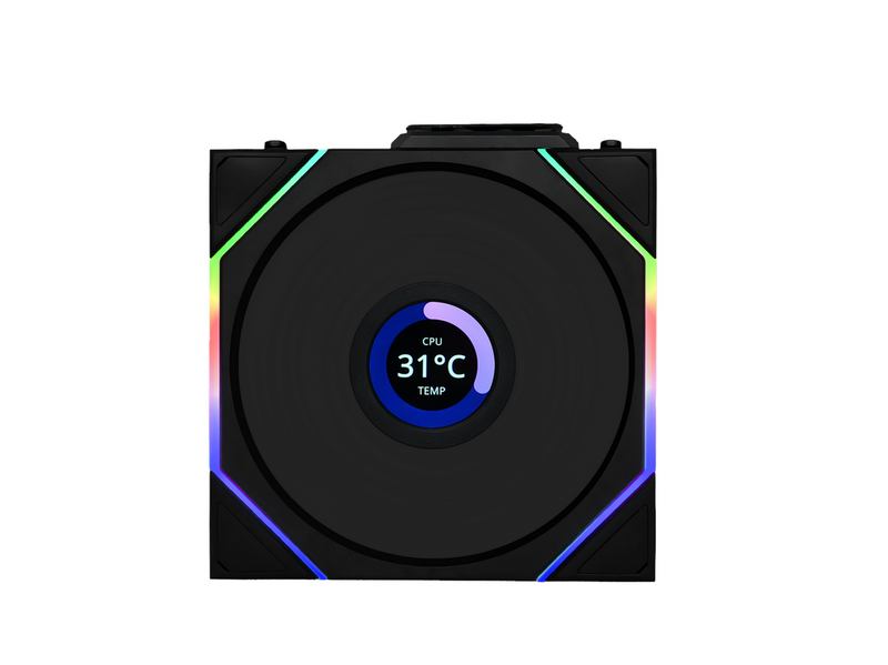 Lian Li UNI FAN TL Wireless LCD - Gehäuselüfter - 120mm - Schwarz - 32 dBA