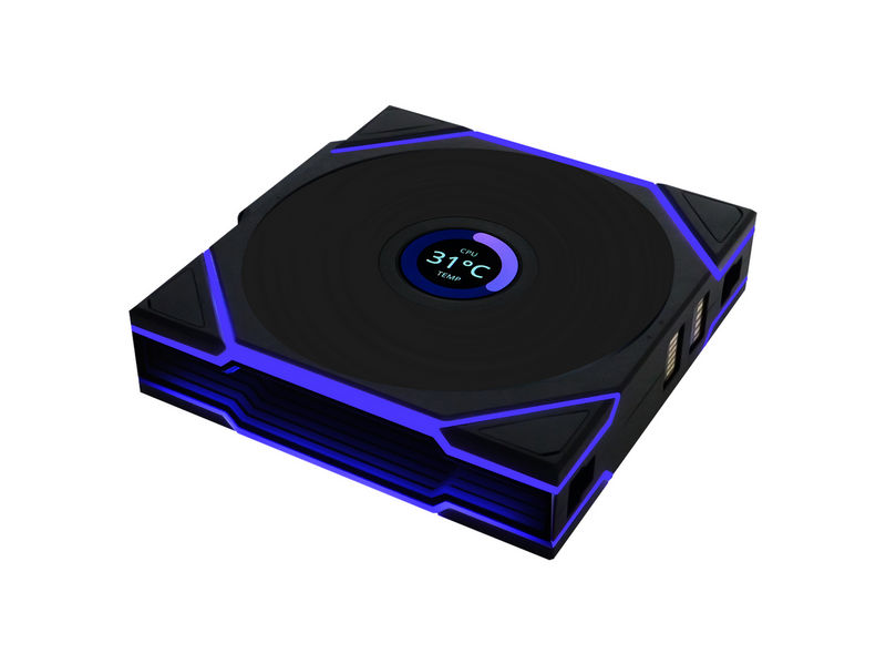 Lian Li UNI FAN TL Wireless LCD - Gehäuselüfter - 120mm - Schwarz - 32 dBA