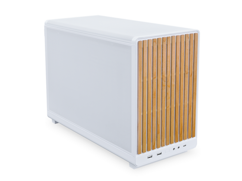 Lian Li Dan Case A3- mATX Wood edition - Gehäuse - Minitower - Weiß