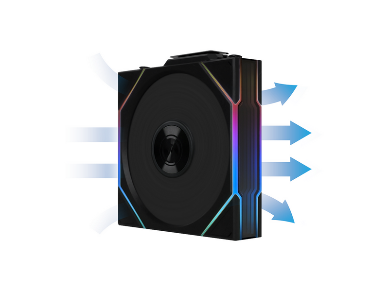 Lian Li UNI FAN TL Wireless 3-pack - Gehäuselüfter - 120mm - Schwarz - 33 dBA