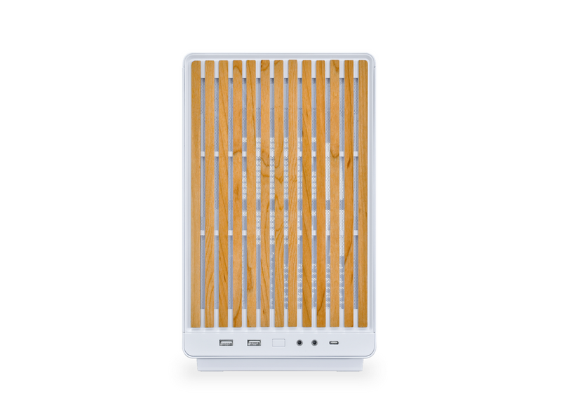 Lian Li Dan Case A3- mATX Wood edition - Gehäuse - Minitower - Weiß
