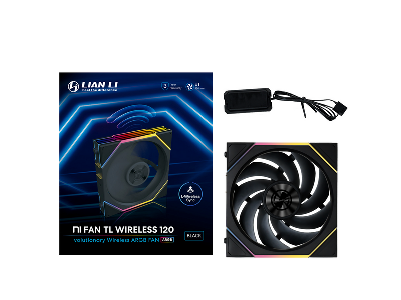 Lian Li UNI FAN TL Wireless - Gehäuselüfter - 120mm - Schwarz - 33 dBA