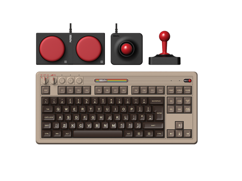 8BitDo Retro Mechanical Keyboard - C64 Edition - ISO - 80% - Englisch (UK) -