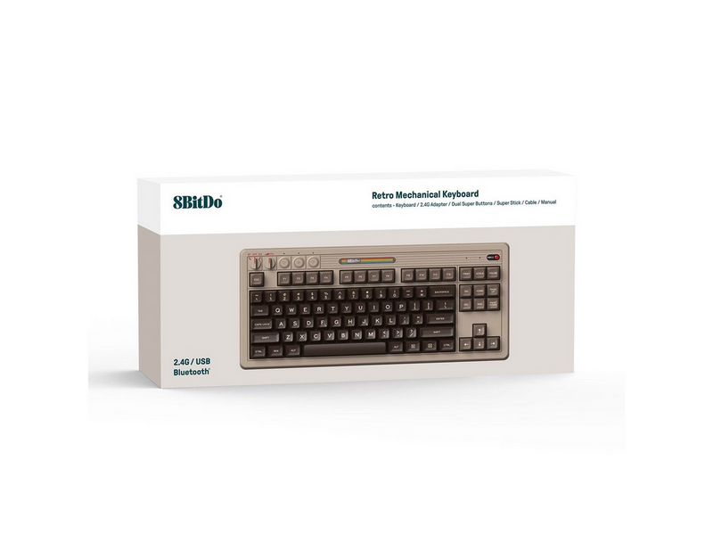 8BitDo Retro Mechanical Keyboard - C64 Edition - ISO - 80% - Englisch (UK) -