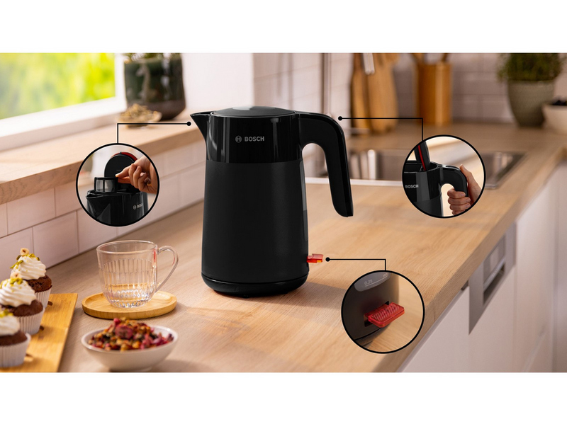 Bosch Wasserkocher My Moment TWK2M163 - Schwarz - 2400 W