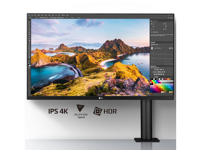 32" LG UltraFine Ergo 32UN880K-B - 3840x2160 (4K) - 60Hz - IPS - 60W USB-C