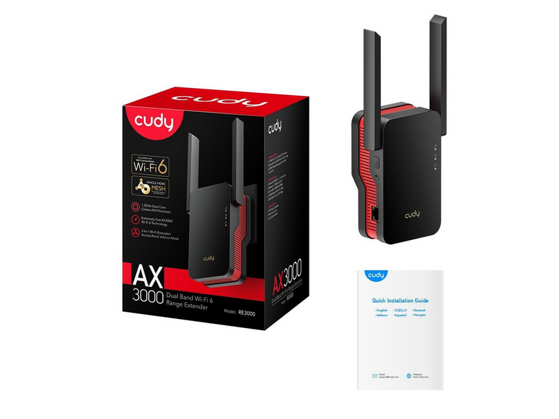 Cudy RE3000 Wi-Fi 6 Range Extender