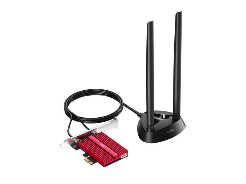 Cudy Adapter PCI-E WE4000 AX5400 WiFi 6E Magnetic Antennas