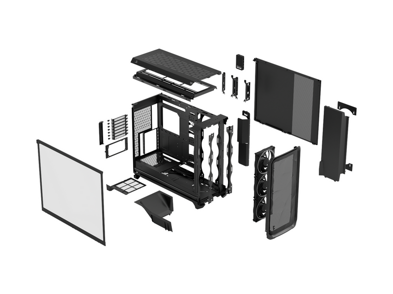 Fractal Design Meshify 3 XL Ambience Pro RGB Black - Gehäuse - Miditower -