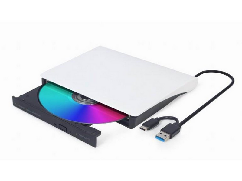 Gembird DVD-USB-031-BW - Extern - DVD-RW (Brenner) - USB 3.1 Gen 1 - Weiß