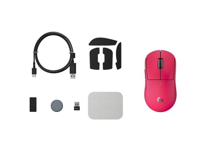 Logitech G PRO X SUPERLIGHT 2c (Compact) - Gaming Maus (Magenta)