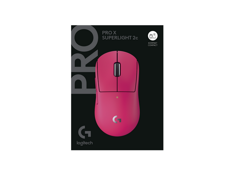 Logitech G PRO X SUPERLIGHT 2c (Compact) - Gaming Maus (Magenta)
