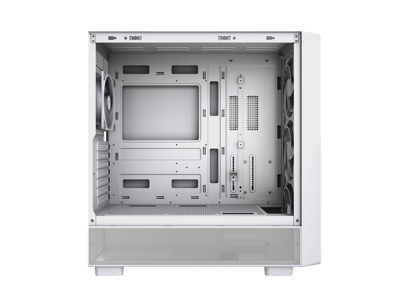 DUTZO C740 Airflow Wood - Gehäuse - Miditower - Weiß