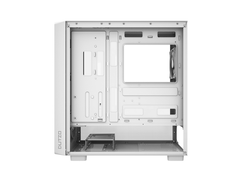 DUTZO C740 Airflow Wood - Gehäuse - Miditower - Weiß