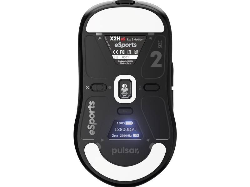 Pulsar X2H V3 eS Medium Wireless - Gaming Maus (Schwarz)