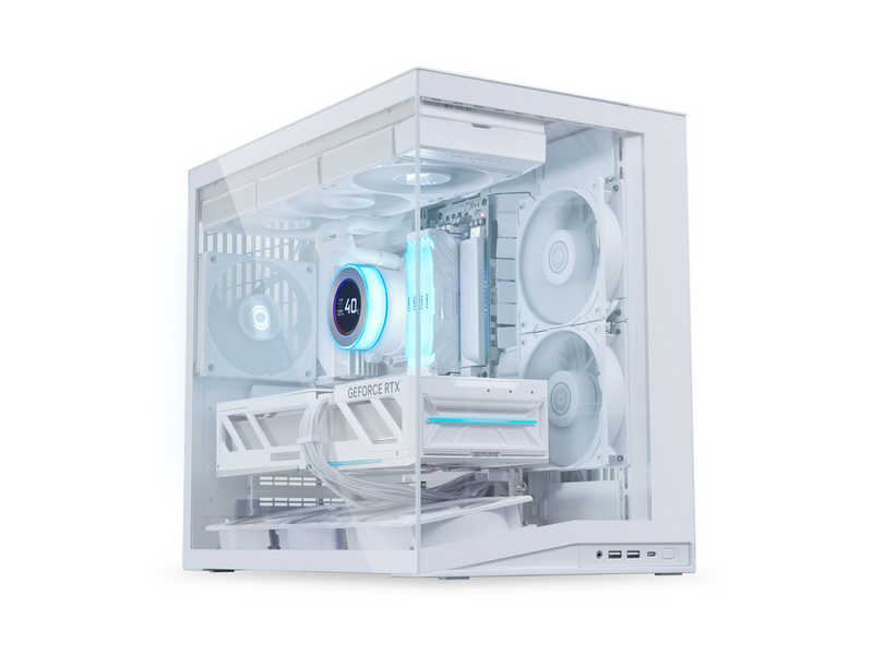 Lian Li O11D Mini V2 Flow White - Gehäuse - Miditower - Weiß
