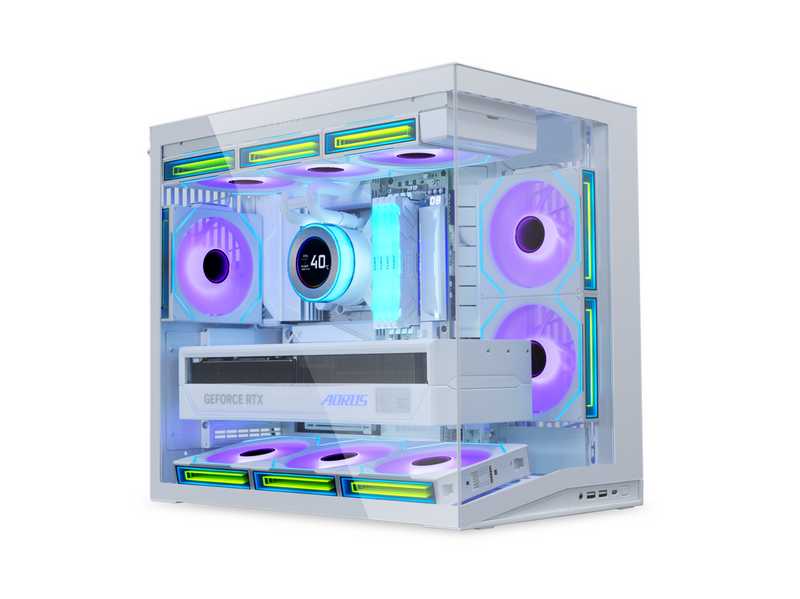 Lian Li O11D Mini V2 White - Gehäuse - Miditower - Weiß