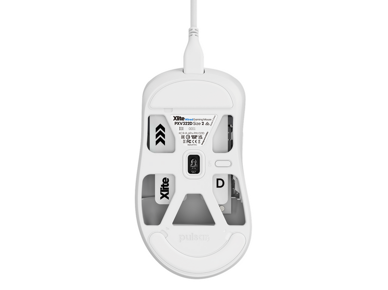Pulsar Xlite Medium Wired - Gaming Maus (Weiß)