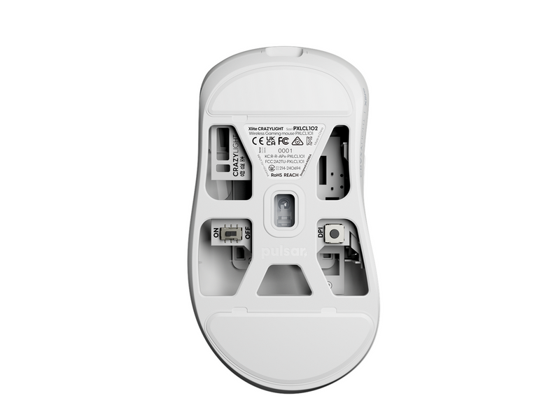 Pulsar Xlite CRAZYLIGHT Mini Wireless (Uyuni White) - Gaming Maus (Weiß)