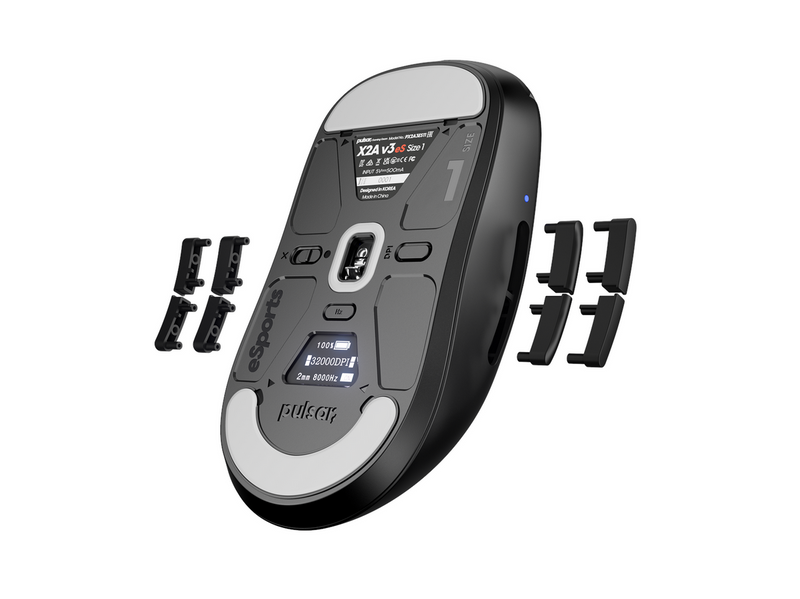 Pulsar X2A v3 eS Mini Wireless - Gaming Maus (Schwarz)