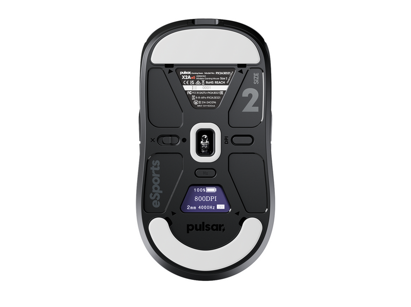 Pulsar X2A v3 eS Mini Wireless - Gaming Maus (Schwarz)
