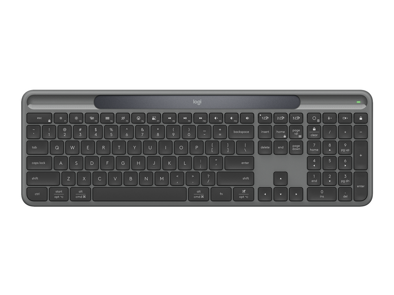 Logitech K980 Signature Slim Solar+ Wireless - Tastatur - Full-Size -