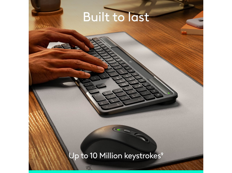 Logitech K980 Signature Slim Solar+ Wireless - Tastatur - Full-Size -