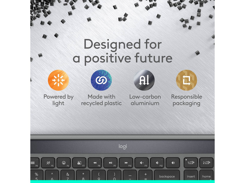 Logitech K980 Signature Slim Solar+ Wireless - Tastatur - Full-Size -