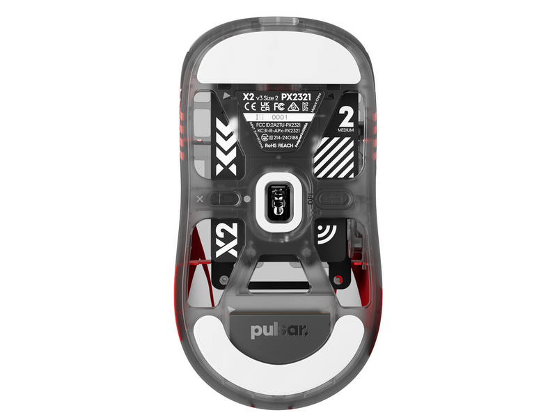 Pulsar X2 v3 Medium Wireless - T1 Limited Edition - Gaming Maus (Rot)