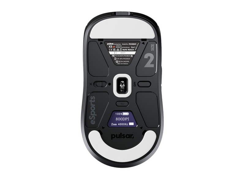Pulsar X2 v3 eS Mini Wireless - Gaming Maus (Schwarz)
