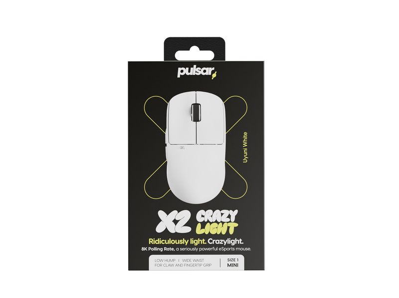 Pulsar X2 CrazyLight Wireless (Uyuni White) - Gaming Maus (Weiß)
