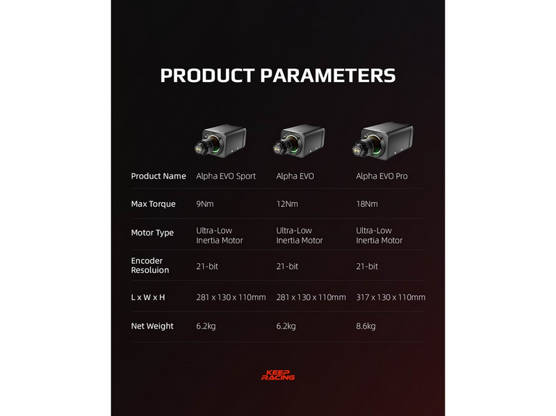 Simagic Alpha EVO Sport - Wheel base (9 N⋅m) - Sim Racing Zubehör