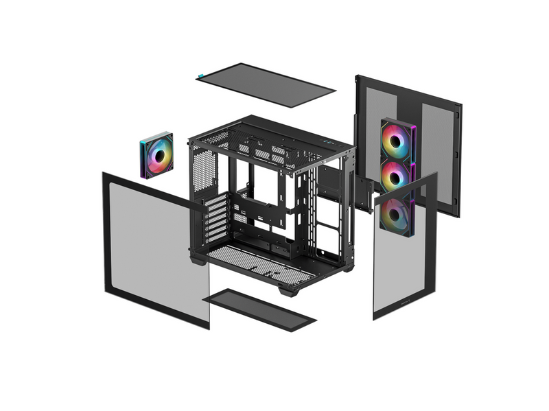 DeepCool CG530 4F - Black - Gehäuse - Desktop - Schwarz