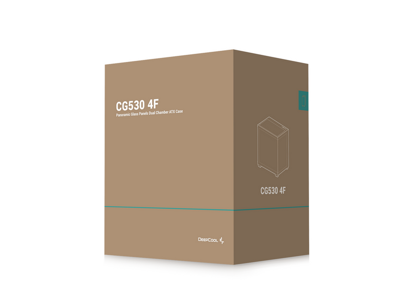 DeepCool CG530 4F - Black - Gehäuse - Desktop - Schwarz