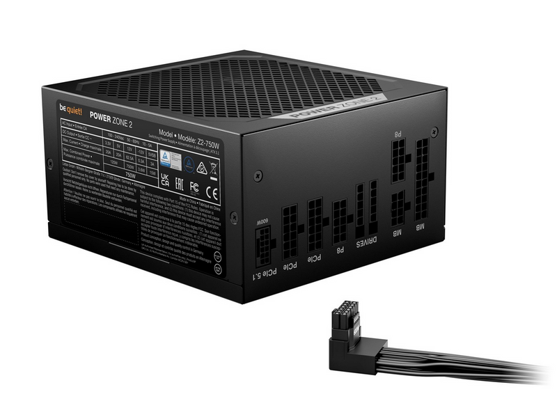 be quiet! POWER ZONE 2 750 Netzteile - 750 Watt - 140 mm - ATX 3.1 - 80 Plus