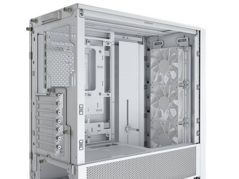 Corsair FRAME 4000D RS (3 white fans) - Gehäuse - Miditower - Weiß