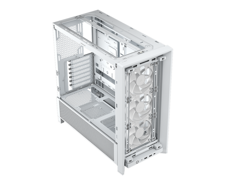 Corsair FRAME 4000D RS (3 white fans) - Gehäuse - Miditower - Weiß
