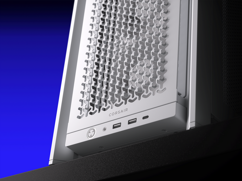 Corsair FRAME 4000D RS (3 white fans) - Gehäuse - Miditower - Weiß