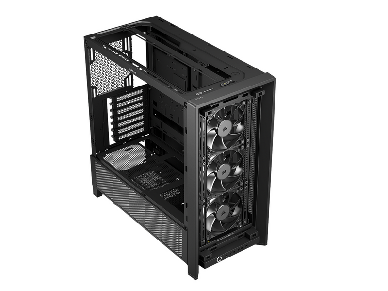 Corsair FRAME 4000D RS (3 black fans) - Gehäuse - Miditower - Schwarz