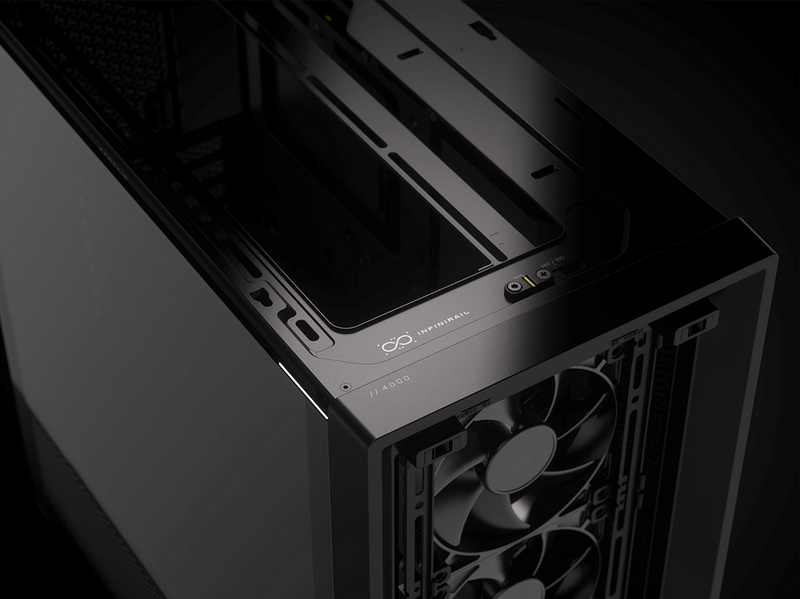 Corsair FRAME 4000D RS (3 black fans) - Gehäuse - Miditower - Schwarz