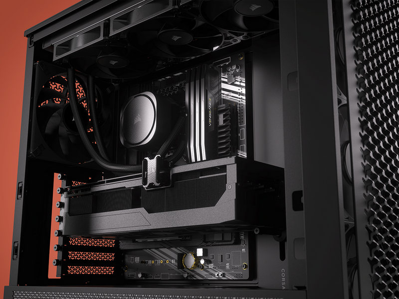 Corsair FRAME 4000D RS (3 black fans) - Gehäuse - Miditower - Schwarz