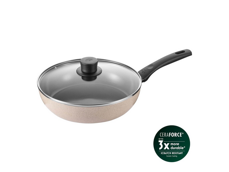 Ballarini - Ledro Saute Pan with Lid - Beige - 28 cm