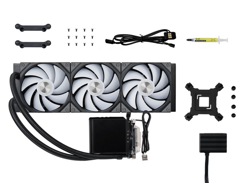 Tryx PANORAMA Upgraded 360mm AIO black - CPU-Wasserkühlung - Max 28 dBA