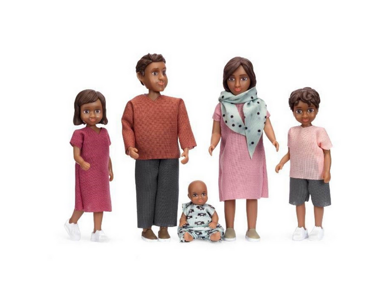 Lundby Nikki familie mor far 2 børn 1 baby