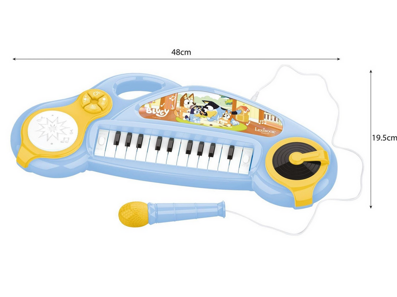 Bluey Fun Electronic Keyboard with Light