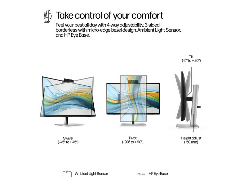 27" HP 527pm Series 5 Pro - 2560x1440 (QHD) - 100Hz - IPS - 100W USB-C