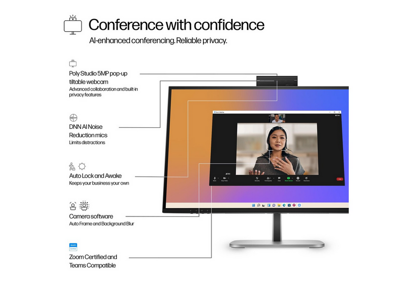27" HP 527pm Series 5 Pro - 2560x1440 (QHD) - 100Hz - IPS - 100W USB-C